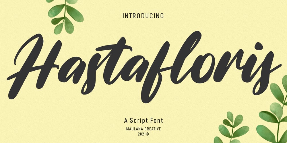 Hastafloris font