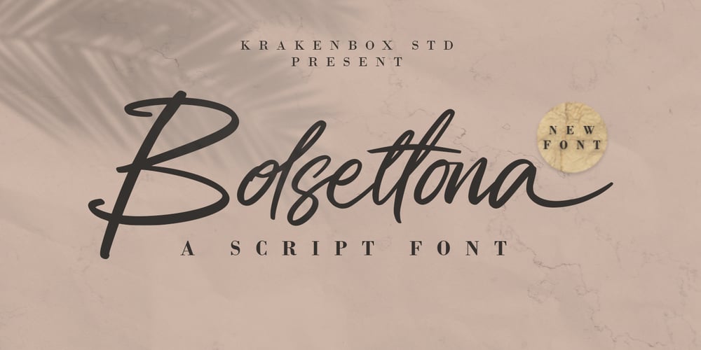 Bolsettona font