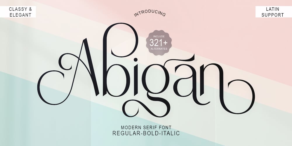 Abigan font