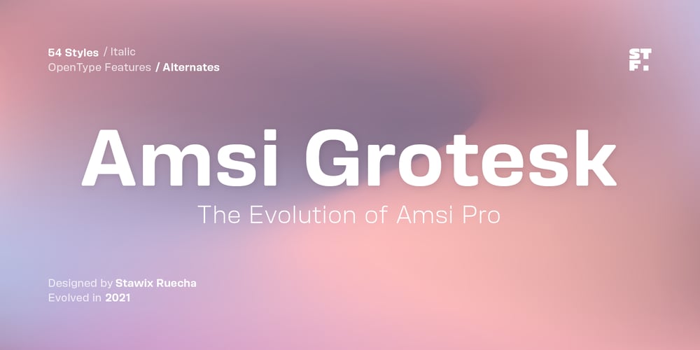 Amsi Grotesk font