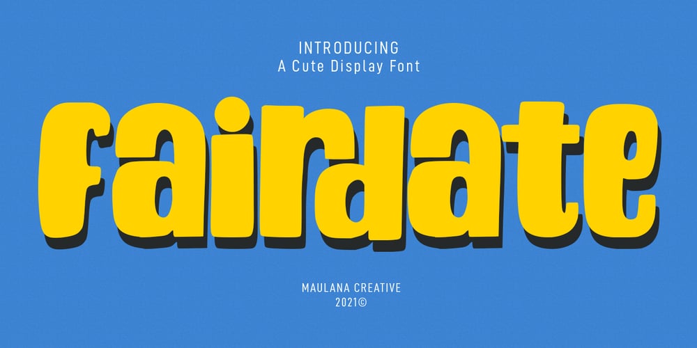 Fairdate font