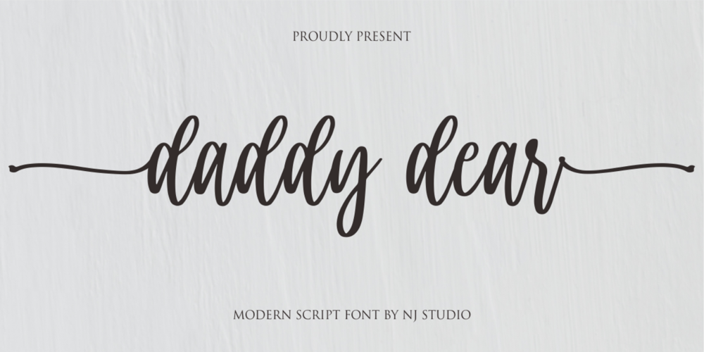 Daddy dear font