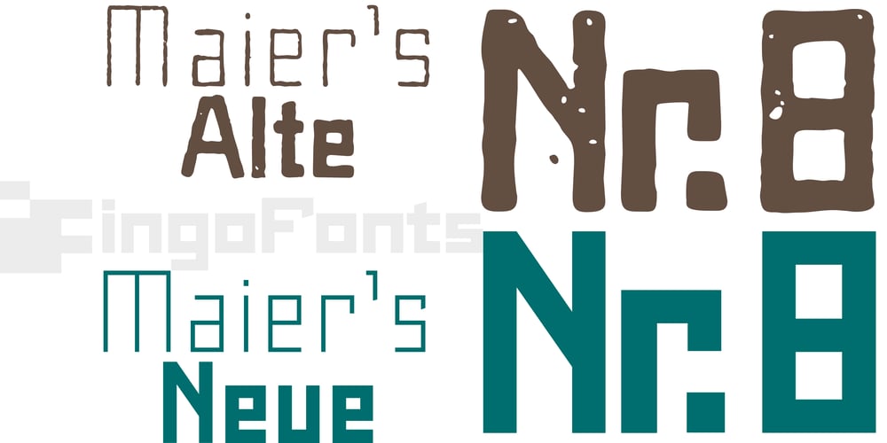 Maiers Nr. 8 Pro font