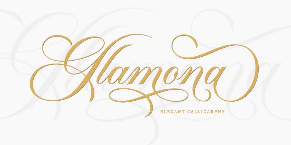 Glamona font