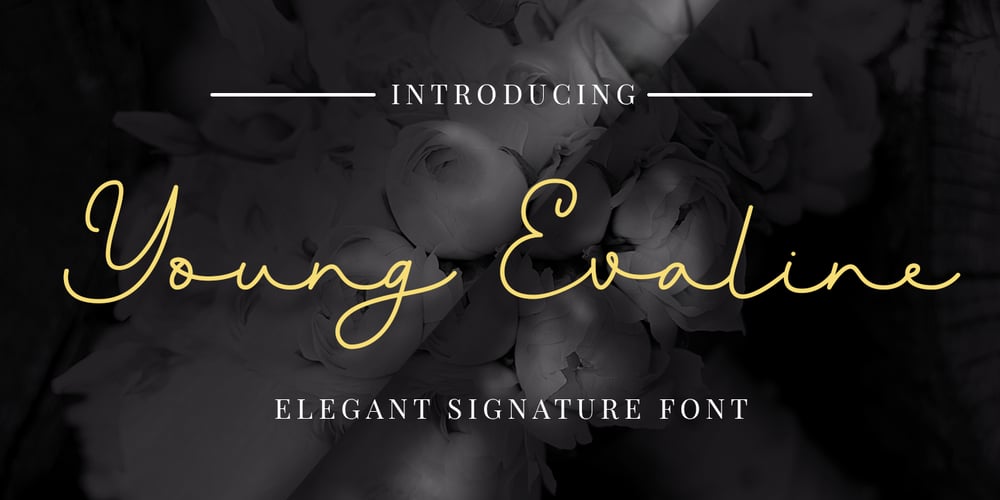 Young Evaline font