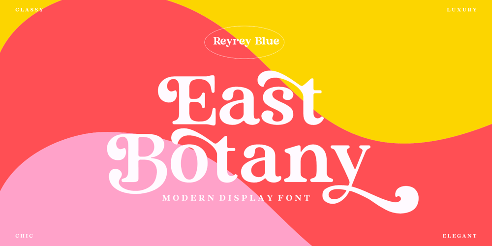 East Botany font