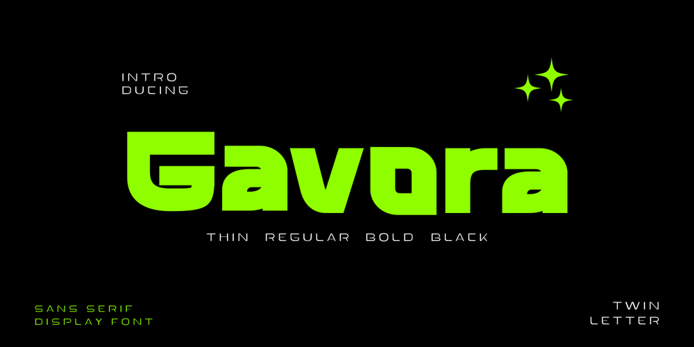 Gavora font