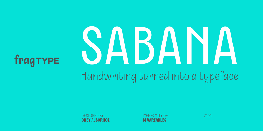 Sabana font