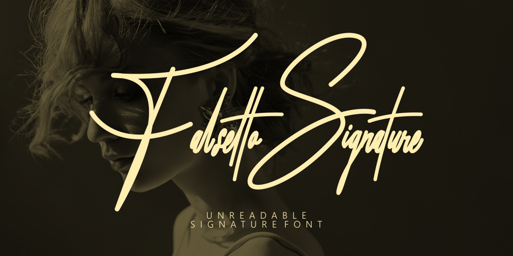 Falsetto Signature font