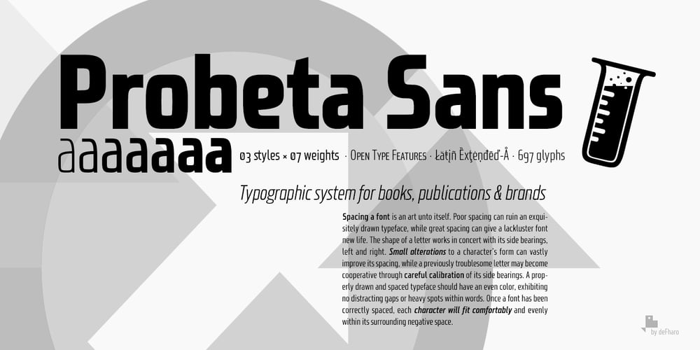 Probeta font