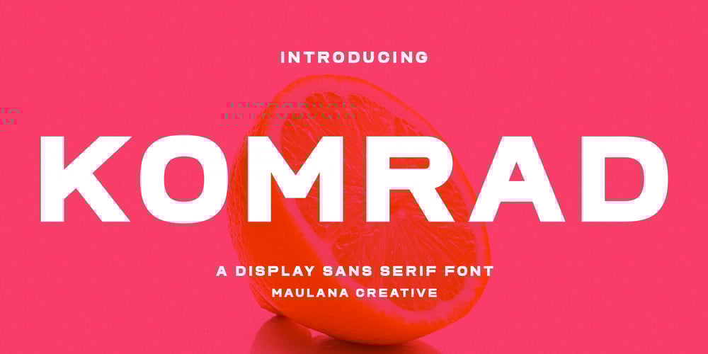 Komrad font