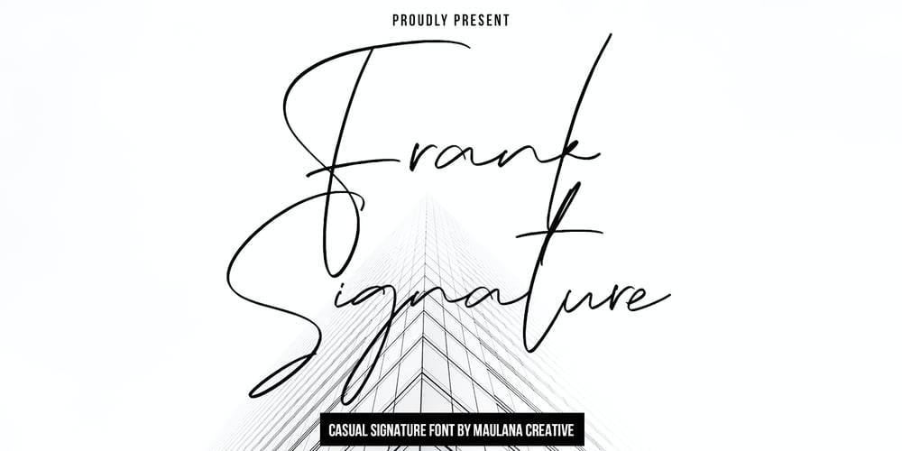 Frank Signature font