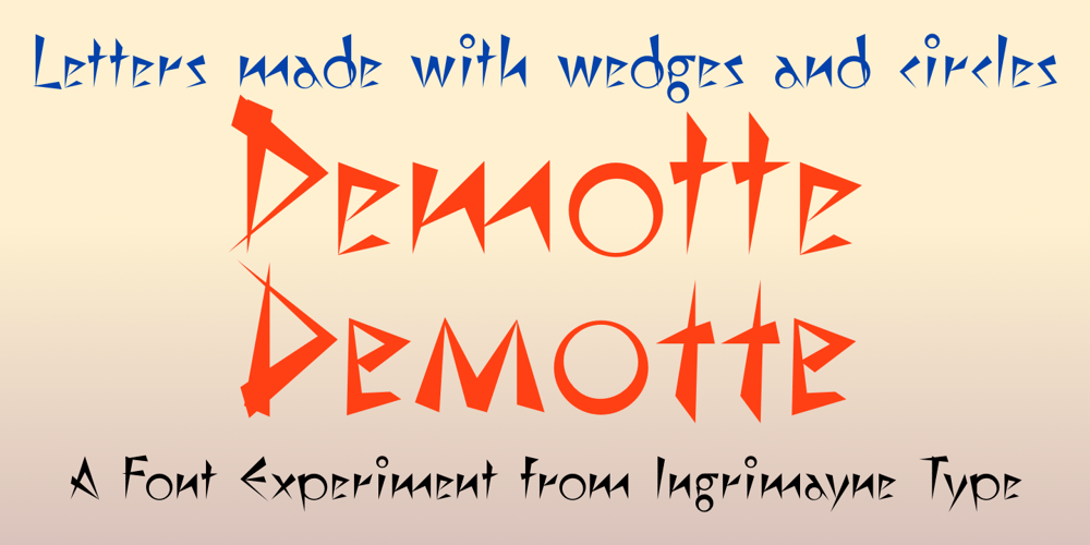 Demotte font