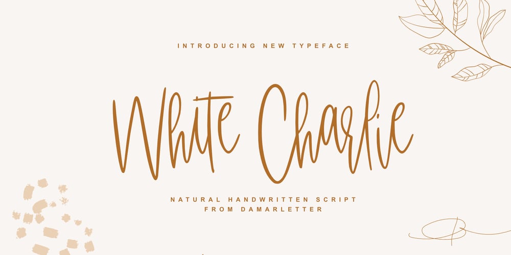 White Charlie font