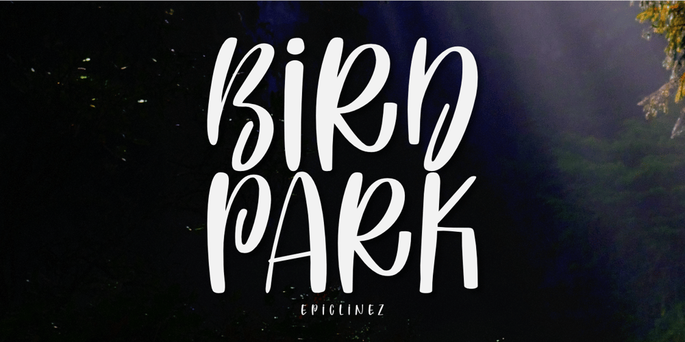 Bird Park font