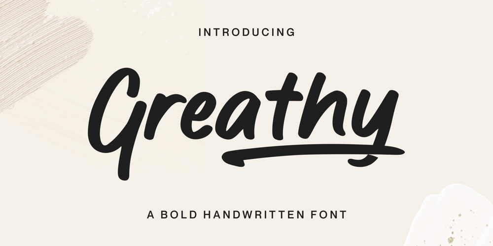 Greathy font