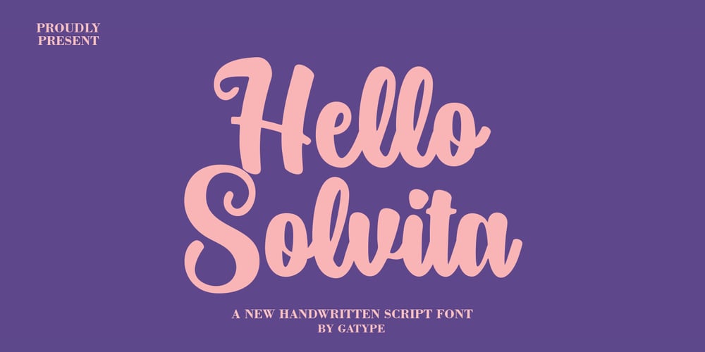 Hello Solvita font