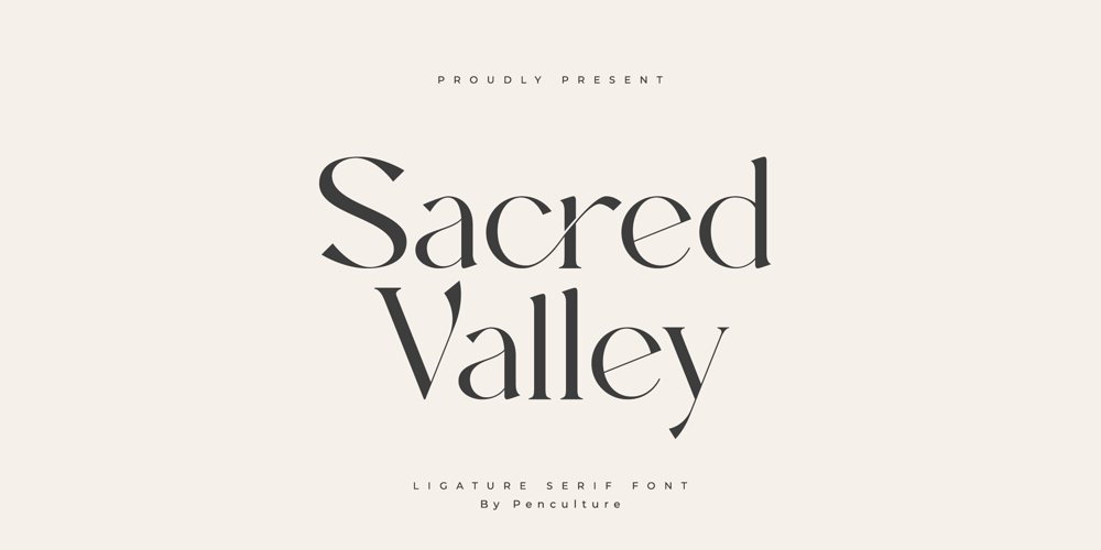 Sacred Valley font