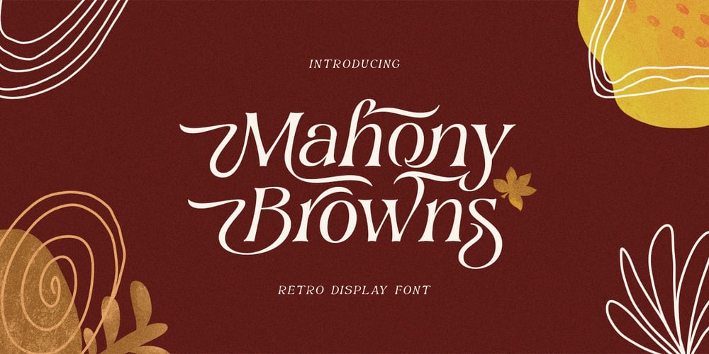Mahony Browns font