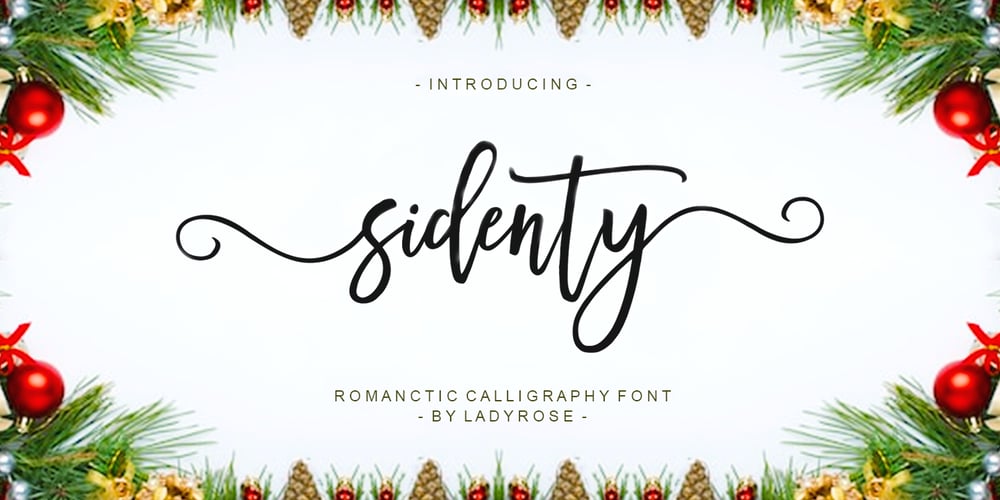 Sidenty font