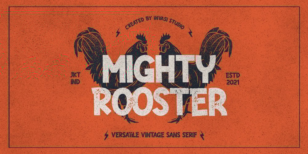 Mighty Rooster font