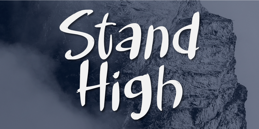 Stand High font