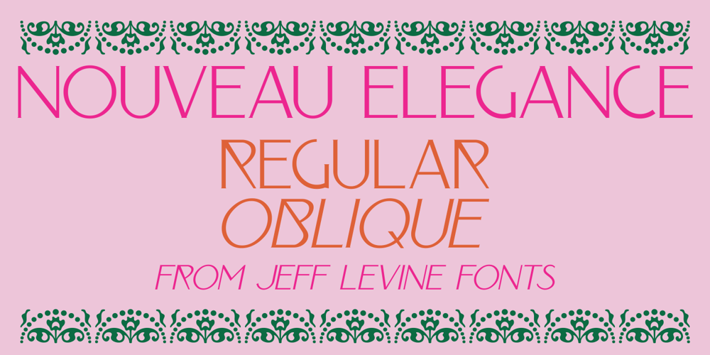 Nouveau Elegance JNL font