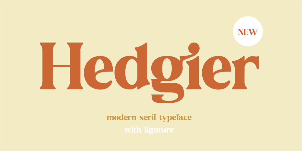 Hedgier font