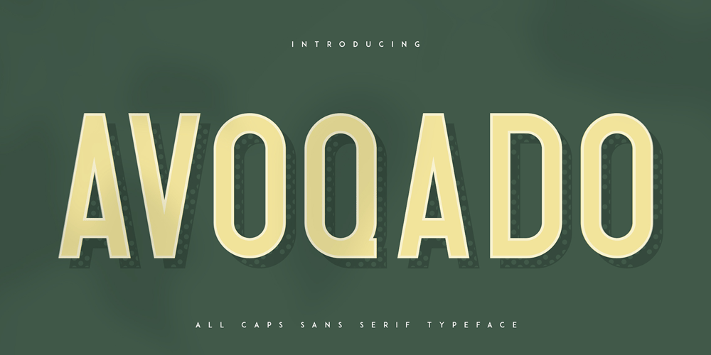 Avoqado font