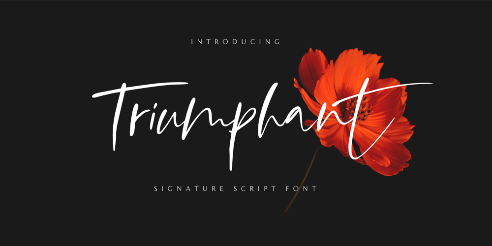 Triumphant font