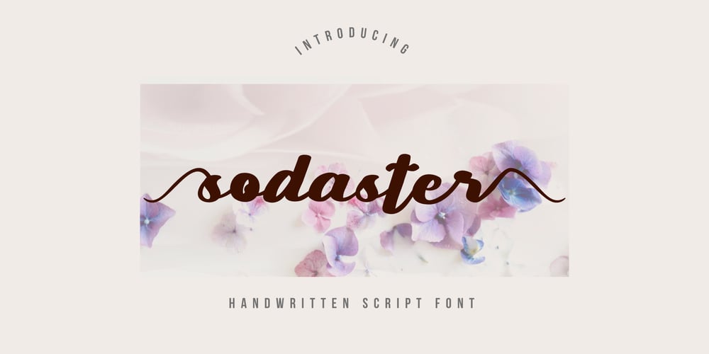 Sodaster font