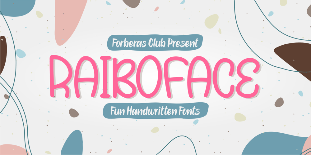 Rainboface font
