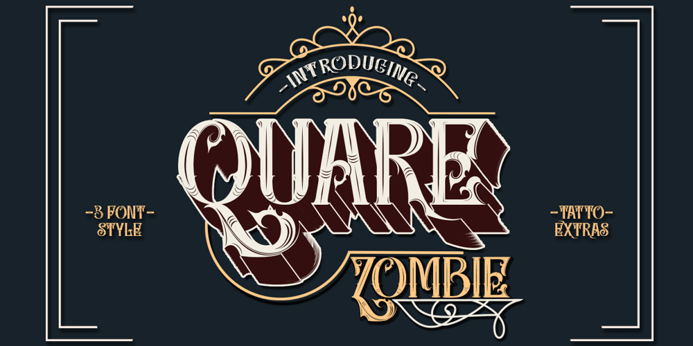 Quare Zombie font