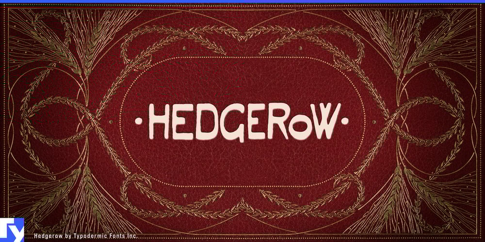 Hedgerow font