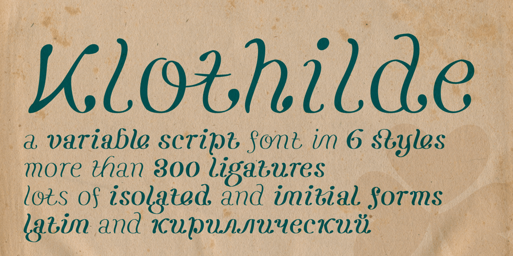 Klothilde font