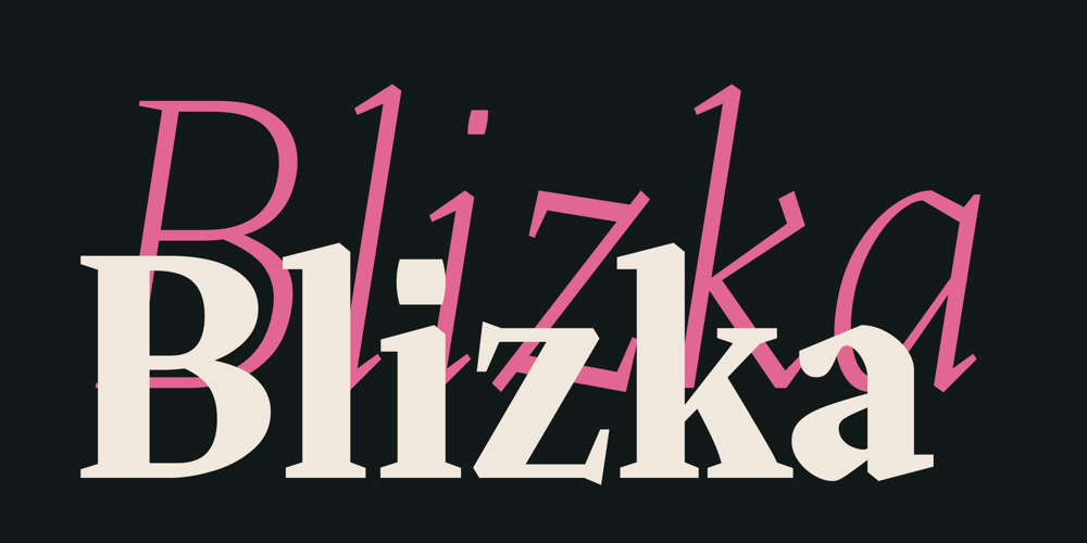Blizka font