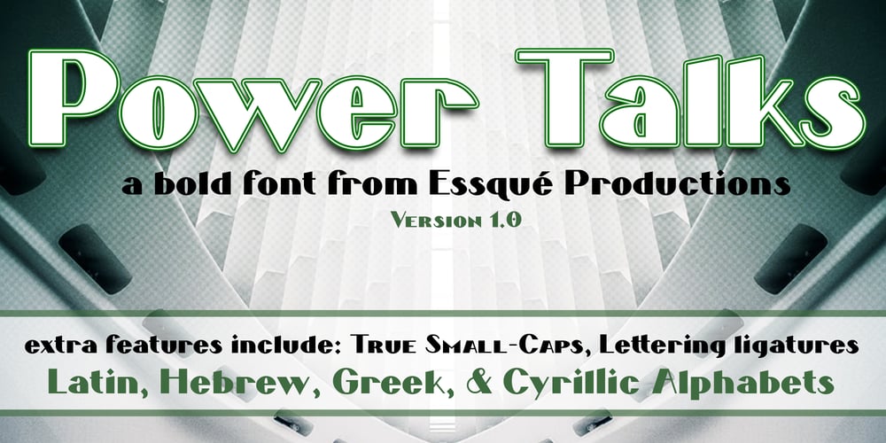 Power Talks font