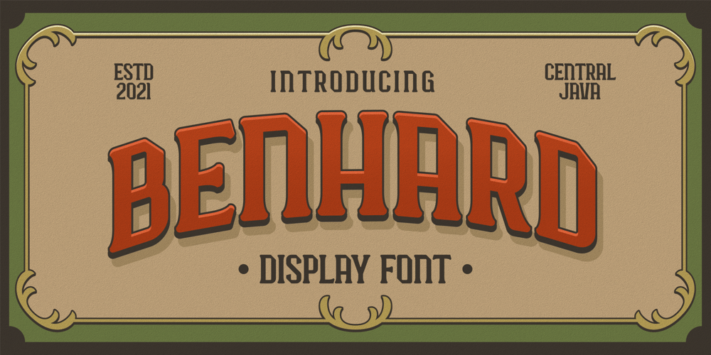 Benhard font