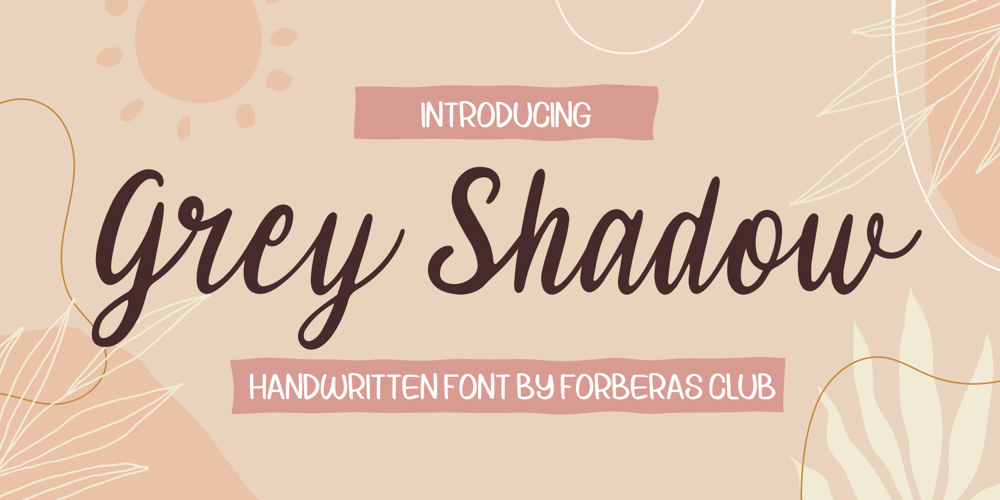 Grey Shadow font