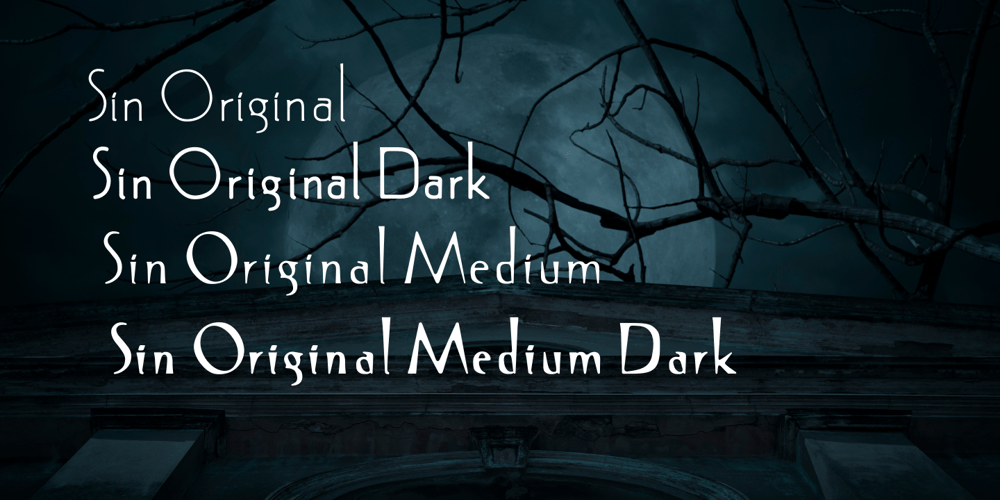 Sin Original font