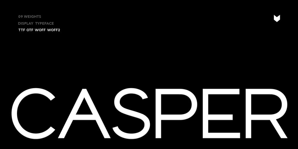 Casper Display font