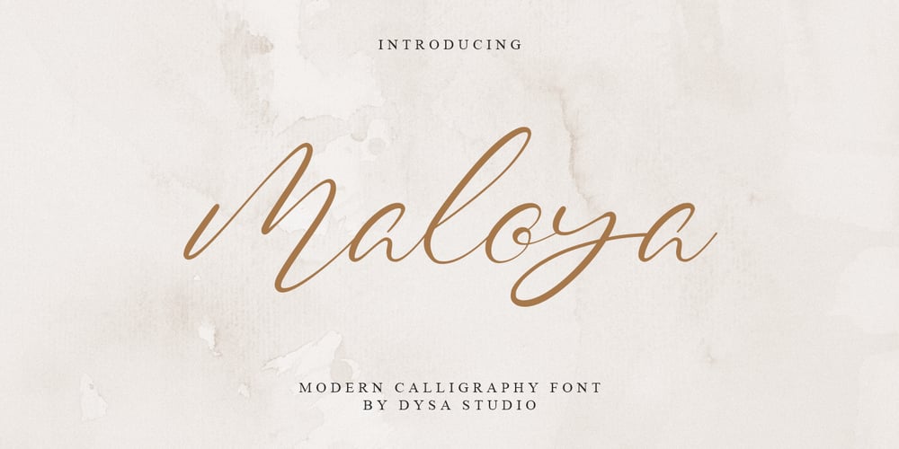 Maloya font