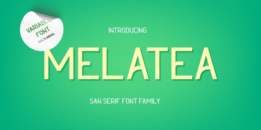 Melatea font