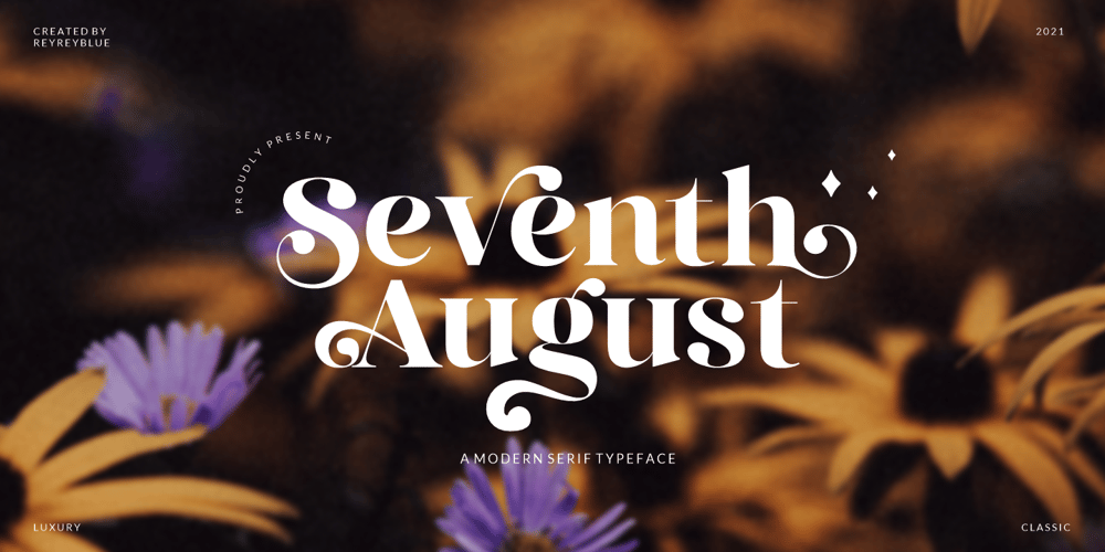 Seventh August font