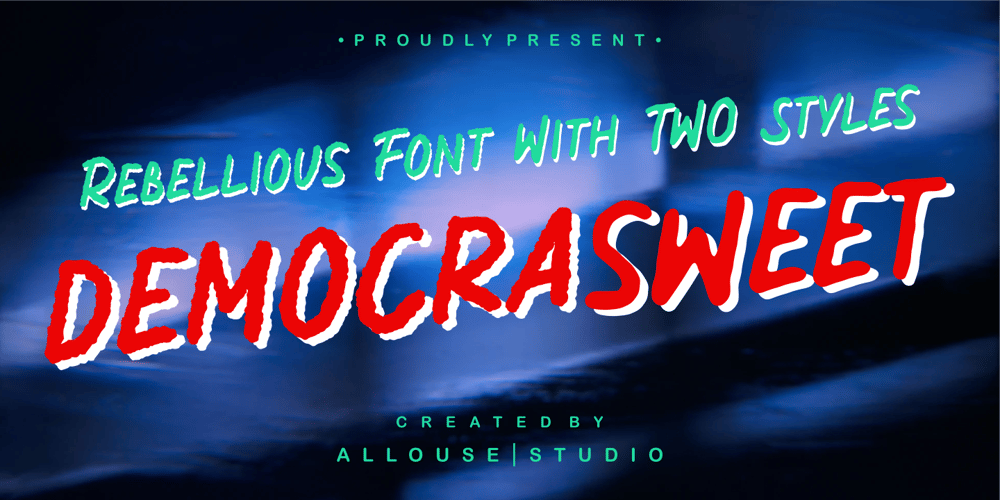 Democrasweet font