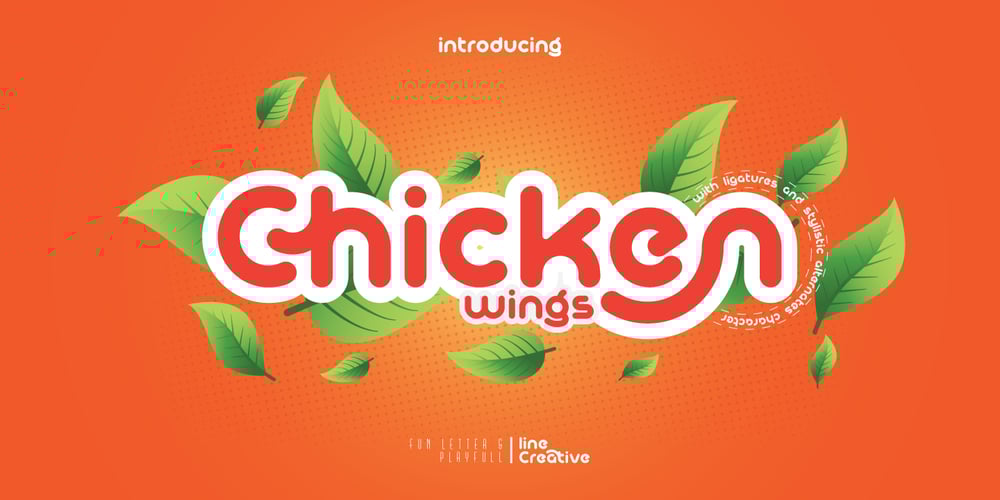 Chicken Wings font