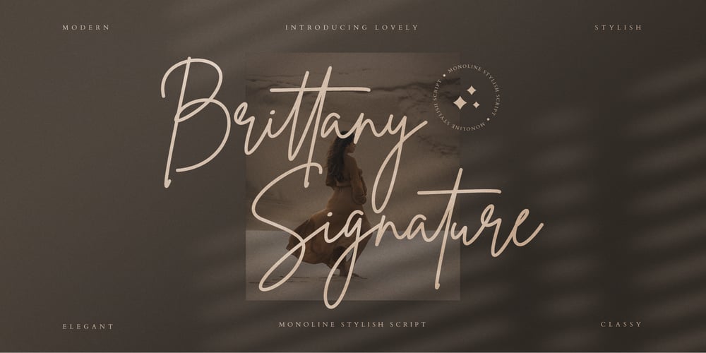 Brittany Signature font