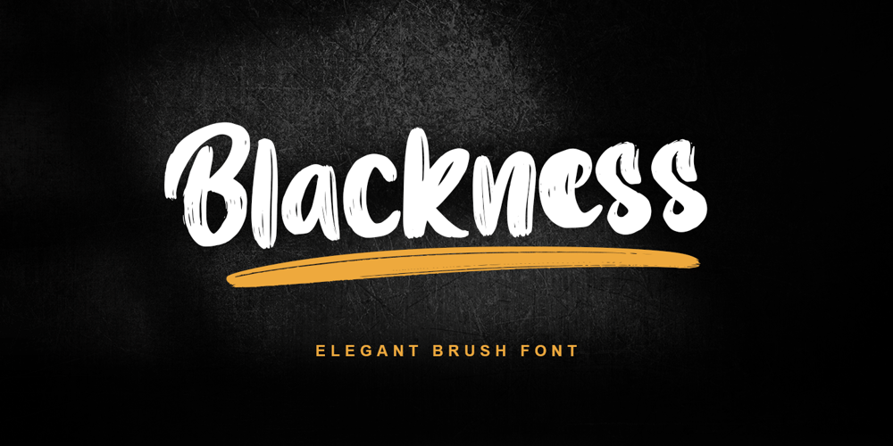 Blackness font