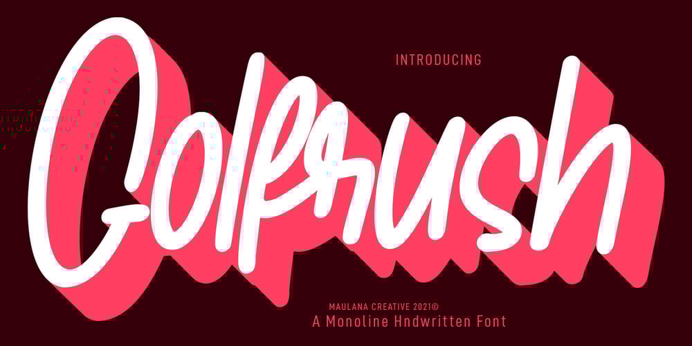 Golfrush font