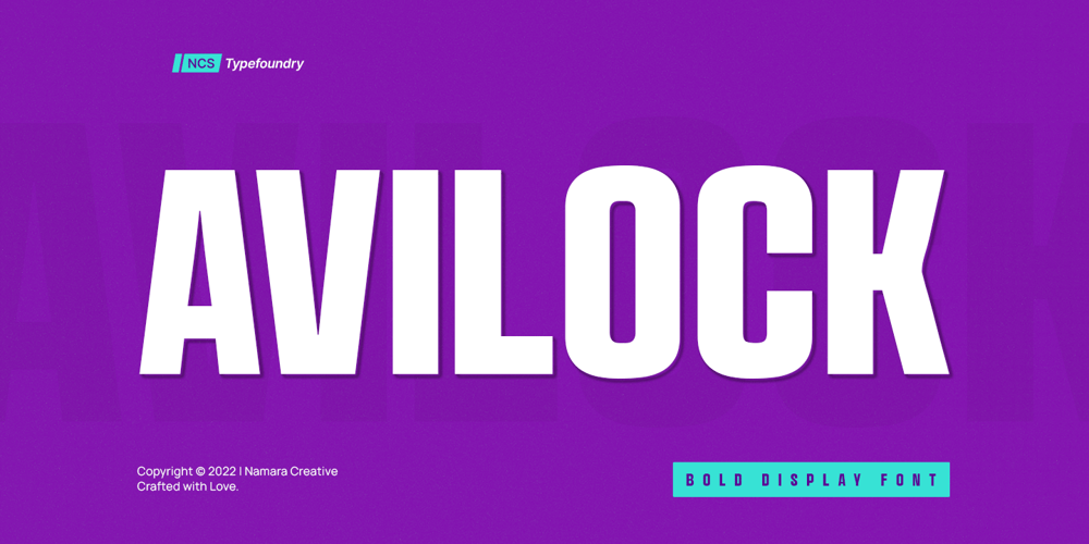 Avilock font